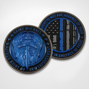 Brave in Blue St. Michael Coin