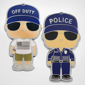 On Duty / Off Duty Officer (Male) Coin