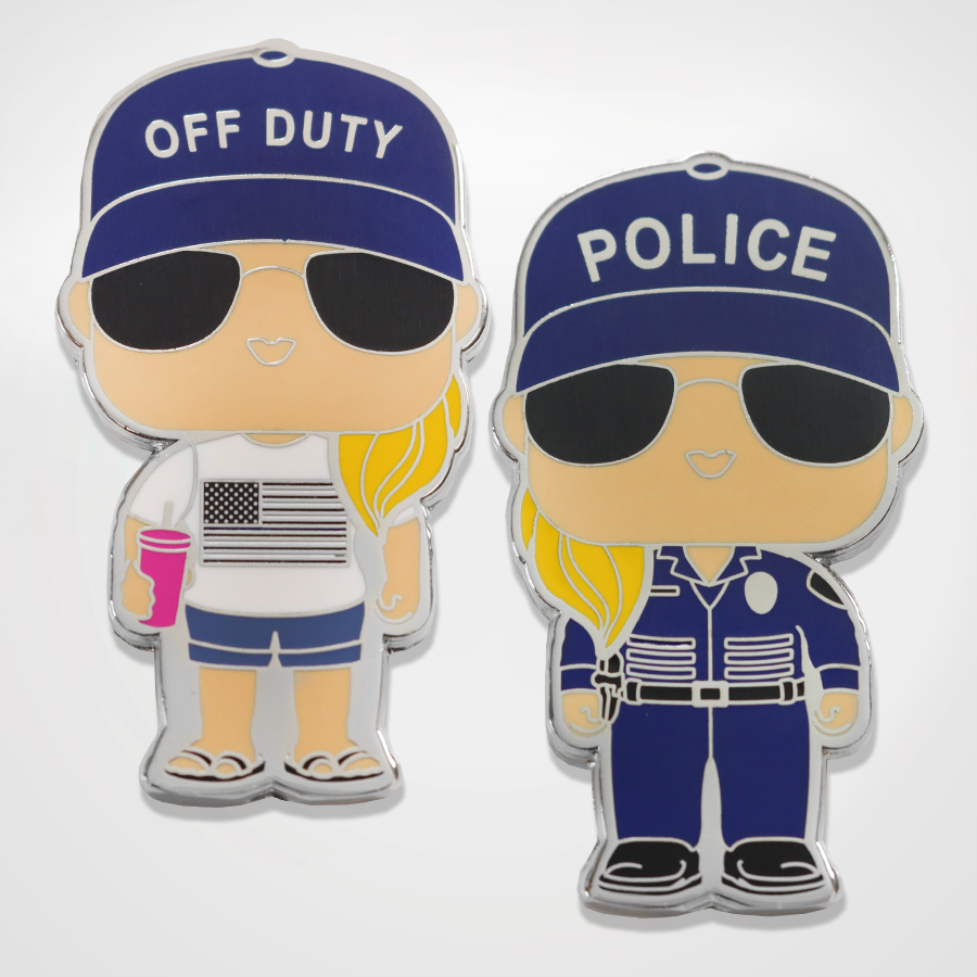 On Duty / Off Duty Officer (Female) Coin