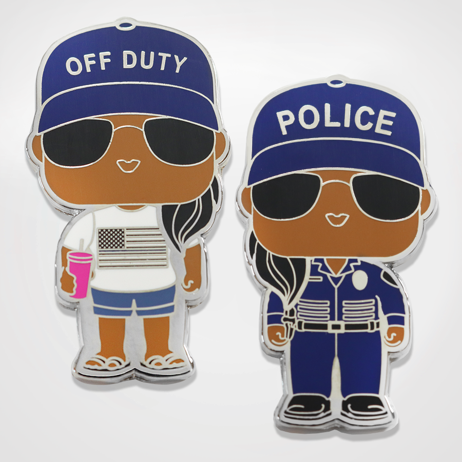 On Duty / Off Duty Officer (Female) Coin