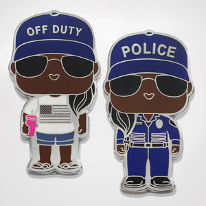 On Duty / Off Duty Officer (Female) Coin