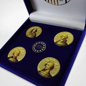 Founding Fathers Coin & Pin Set