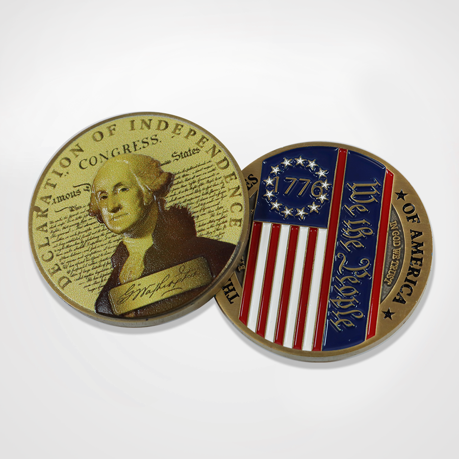 Founding Fathers Coin & Pin Set