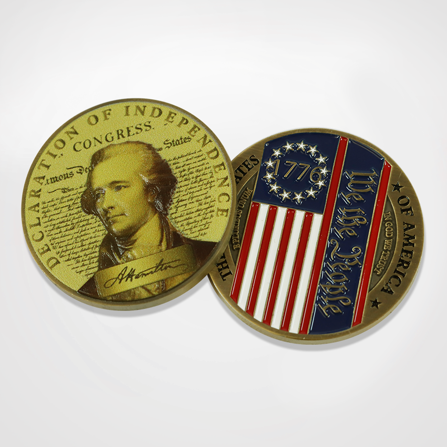 Founding Fathers Coin & Pin Set