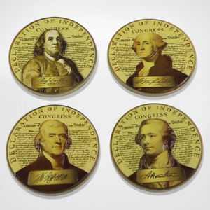 Founding Fathers Coin & Pin Set