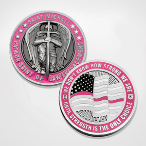 St. Michael Pink Line Coin