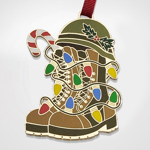 Military Christmas Lights Ornament