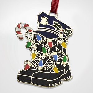 Police Christmas Lights Ornament