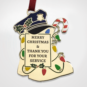 Police Christmas Lights Ornament