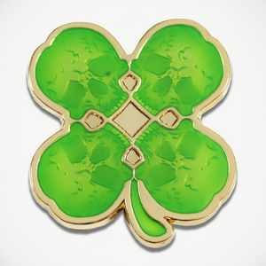 Lucky Clover Blue Line Flag Coin