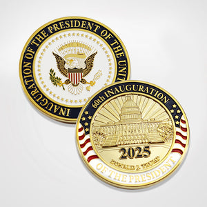 2025 Trump Inauguration Badge & Coin Set