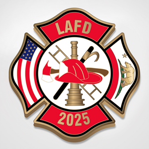 Los Angeles Fire First Responder Coin