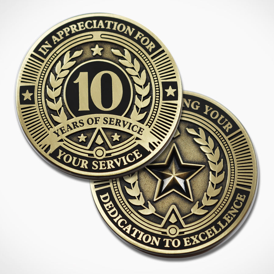 10 Years of Service Coin