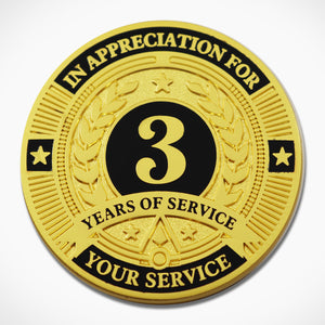 3 Years of Service Coin