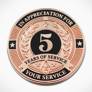 5 Years of Service Coin