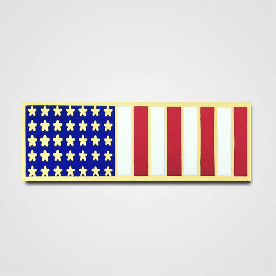 Vertical Gold Flag Merit Pin-Bar