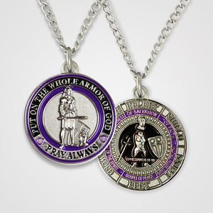 Armor of God Pendant Female-Purple