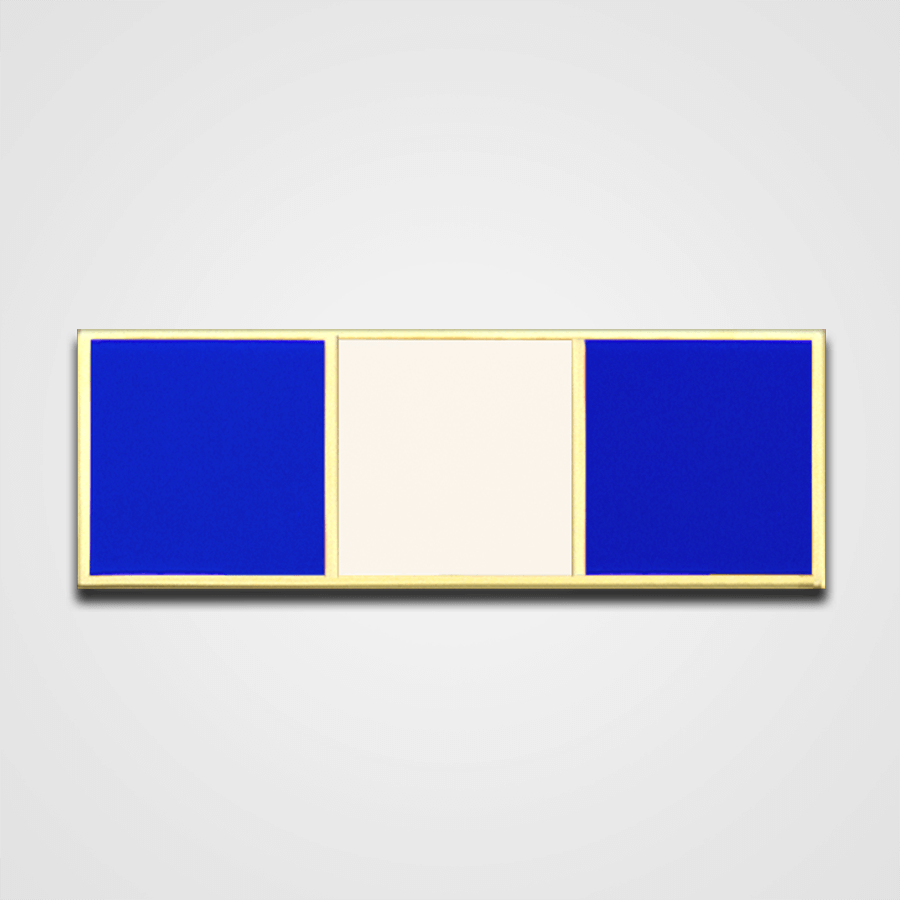 3-Stripe Blue/White Merit Pin-Bar