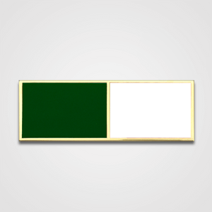 2-Stripe Green/White Merit Pin-Bar