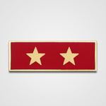 2-Star Red Merit Pin-Bar