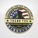 Thanks a Million Law Enforcement Coin Front