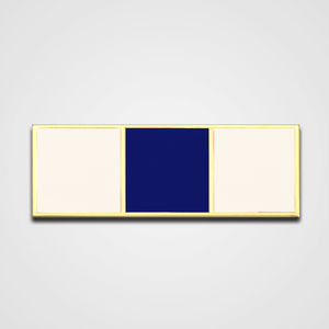 3-Stripe White/Navy Merit Pin-Bar